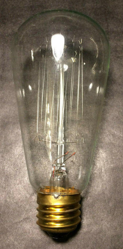 New Edison Base Squirrel Cage Filament Light Bulb, Antique Style, 40 Watt, #105 - Stone Door Lamps