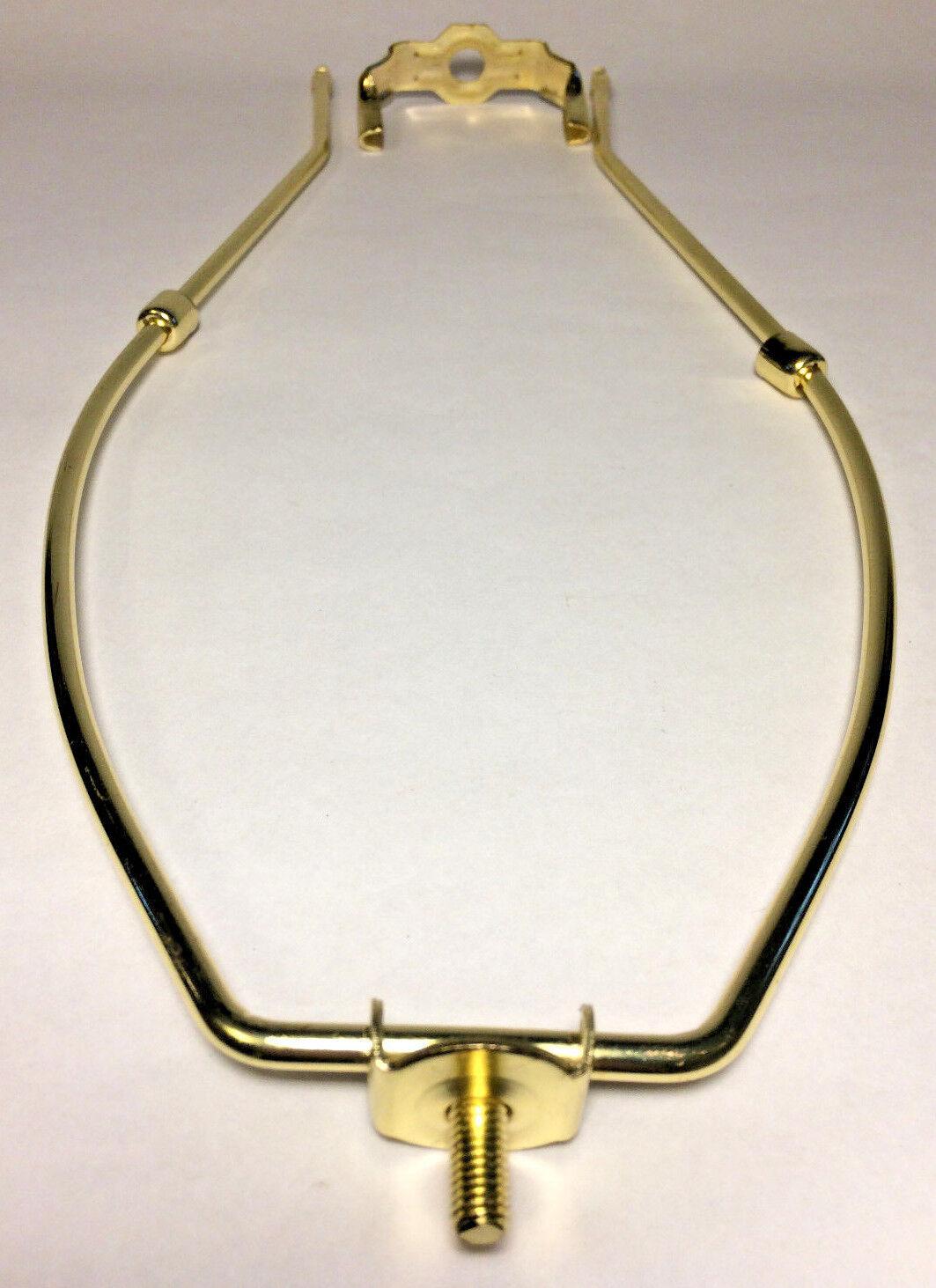 New 15" Brass Lamp HARP Shade Holder w/Base for Lamp Repair, Heavy Duty #HAR53 - Stone Door Lamps