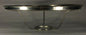 10" Solid Brass Under Burner Shade Ring Holder For Aladdin Burner, Nickel Plated - Stone Door Lamps