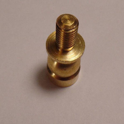 3/4" HEIGHT TURNED Brass Lamp SHADE FINIAL RISER - Unfinished Brass #RIS86U - Stone Door Lamps