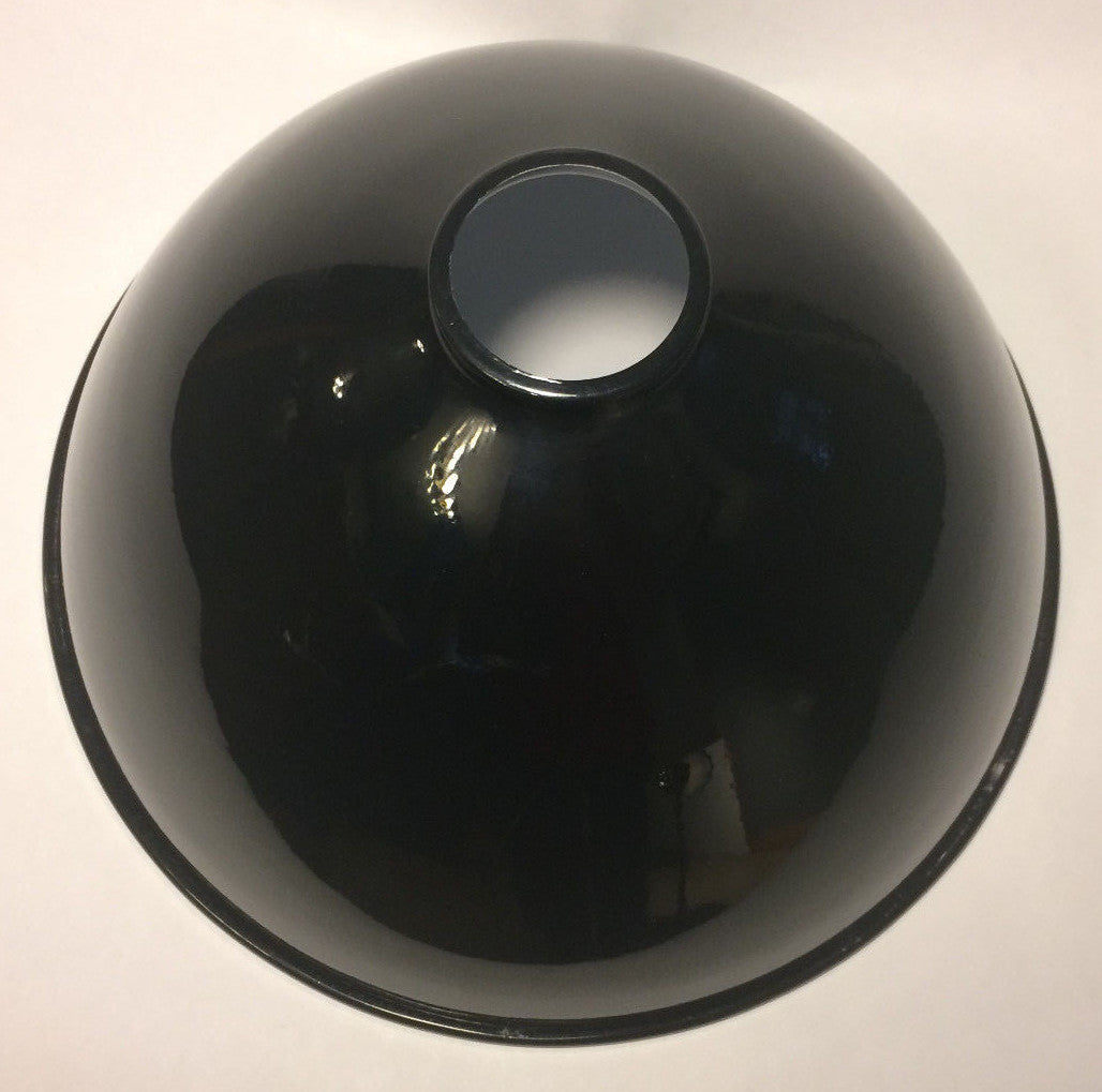 New 12" Black Industrial Style Metal Dome Pendant Lamp Shade, 2 1/4" Fitter