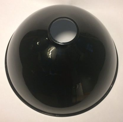 New 12" Black Industrial Style Metal Dome Pendant Lamp Shade, 2 1/4" Fitter