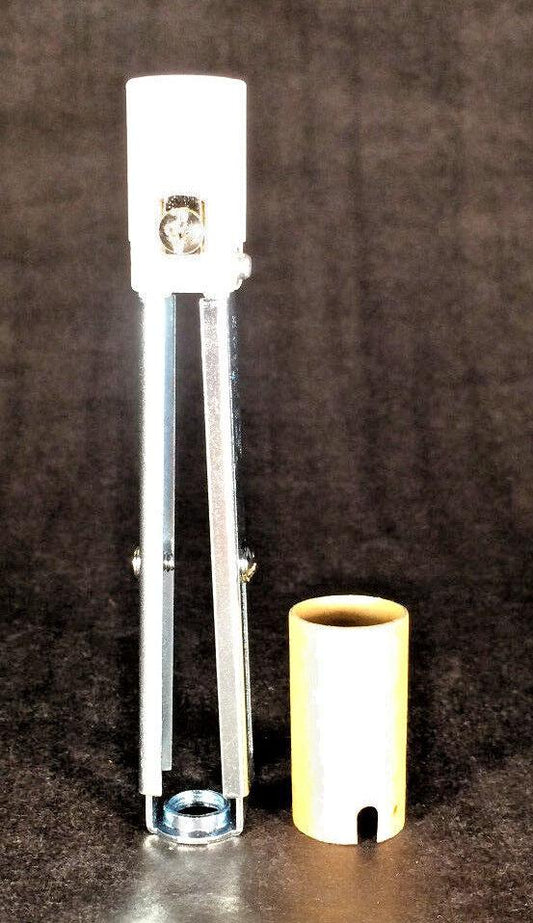 4 11/16 - 6"Adjustable Porcelain Keyless Candelabra Candle Lamp Chandelier Socket - Stone Door Lamps