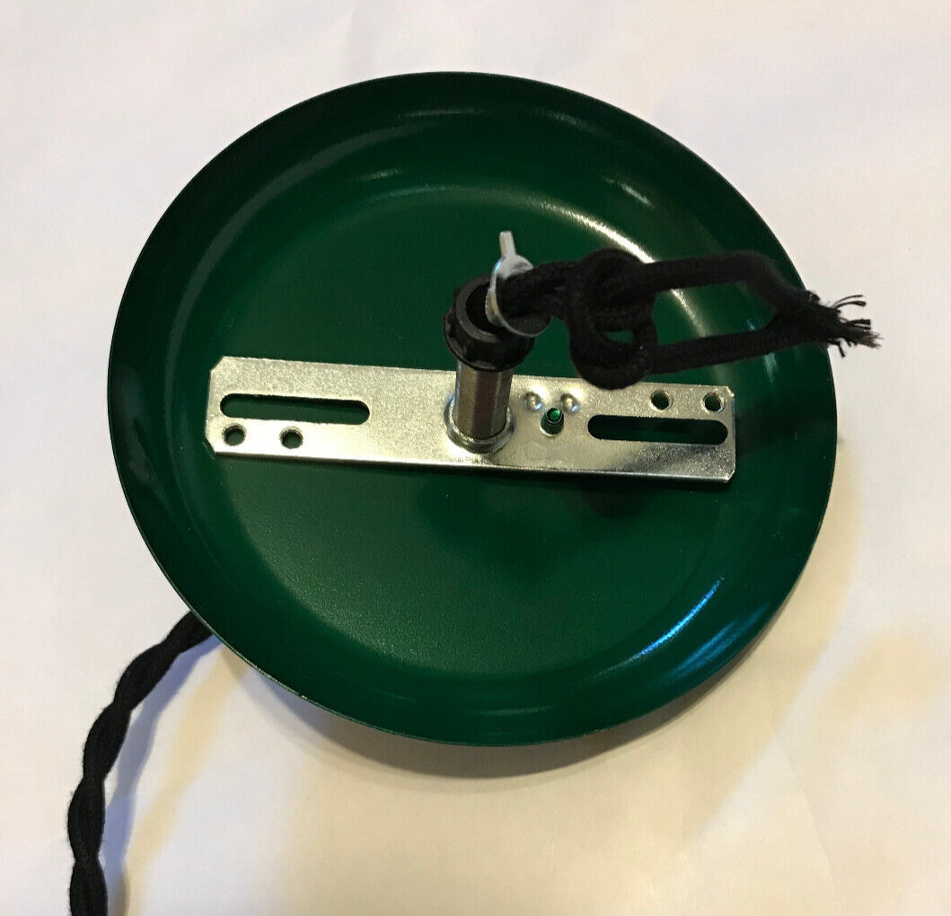 New Industrial Style Pendant Hanging Fixture, Green Enamel Finish #IP141G