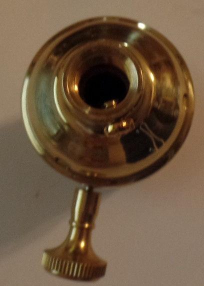 New On/Off Uno Thread Solid Brass Industrial Style Turn Knob Lamp Socket #SO272 - Stone Door Lamps
