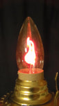 5 PACK FLICKER FLAME CLEAR LAMP LIGHT BULB 3w CA10 STANDARD BASE FIRE 1500 HOURS - Stone Door Lamps