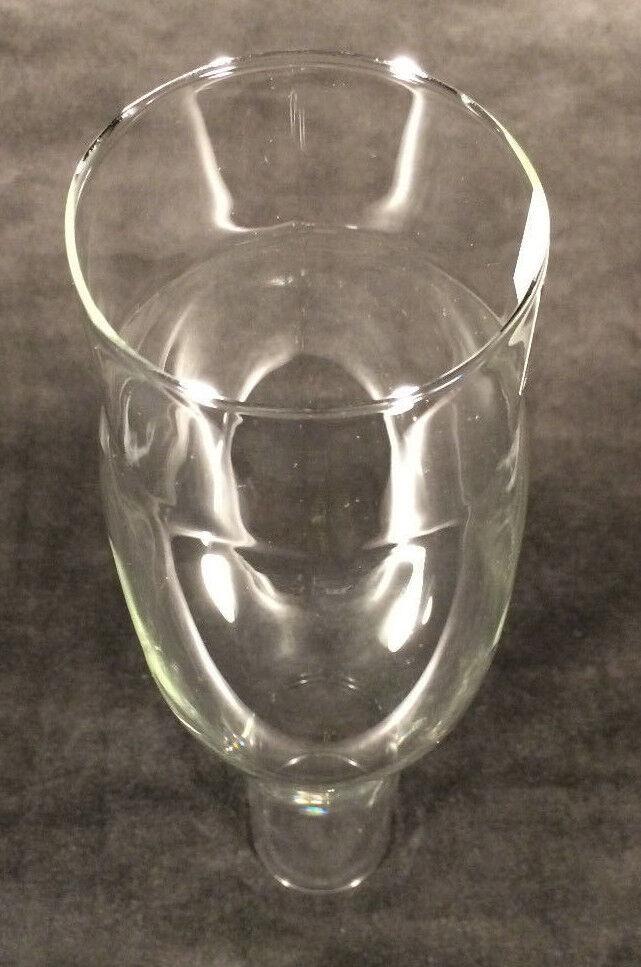 NEW 2 1/2" x 10" Clear Glass Kerosene Oil Lamp Duplex Chimney Oval Bulge #CH938 - Stone Door Lamps