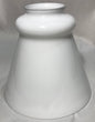 New 2 1/4" Fitter Clear Over Opal White Glass Fixture Lamp Shade, 5 1/8" Heght - Stone Door Lamps