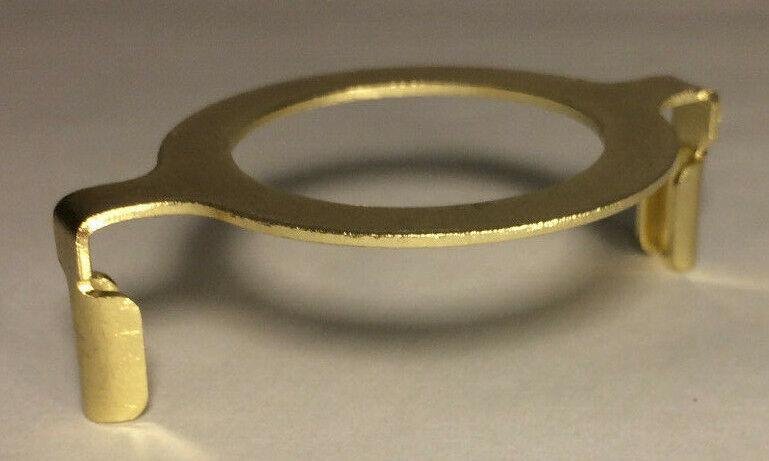 New Brass Plated Harp Base For GU - 24 And Nord Sockets, 1 9/16" I.D., #HB773 - Stone Door Lamps