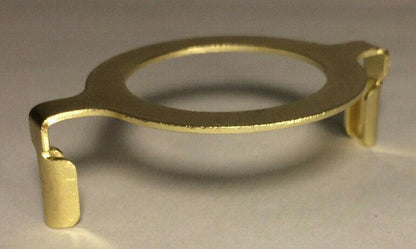New Brass Plated Harp Base For GU - 24 And Nord Sockets, 1 9/16" I.D., #HB773 - Stone Door Lamps