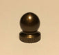 New Small Antique Bronze Knob Finial For Standard Lamp Harps, 9/16" ht. #BF958B - Stone Door Lamps