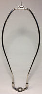 New 13" Nickel Finish Lamp HARP Shade Holder w/Base for Lamp Repair  #HAR65N
