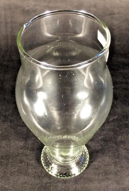 3" x 8 1/4" Clear Beaded Top Glass Oil Kerosene Lamp Chimney for #2 burner CH936