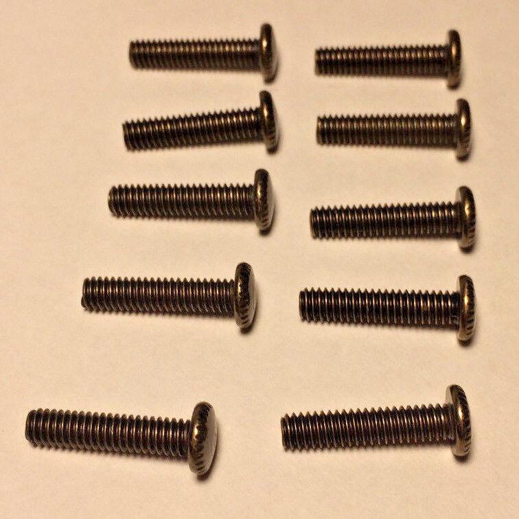 New Lot Of 10 Steel 3/4" Long Antique Brass Finish Thumbhead Screws 8/32 Thread