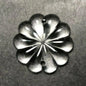New 1" Clear Glass Pressed Rosette, Chandelier Prism Crystal Part, 2 Holes #753 - Stone Door Lamps