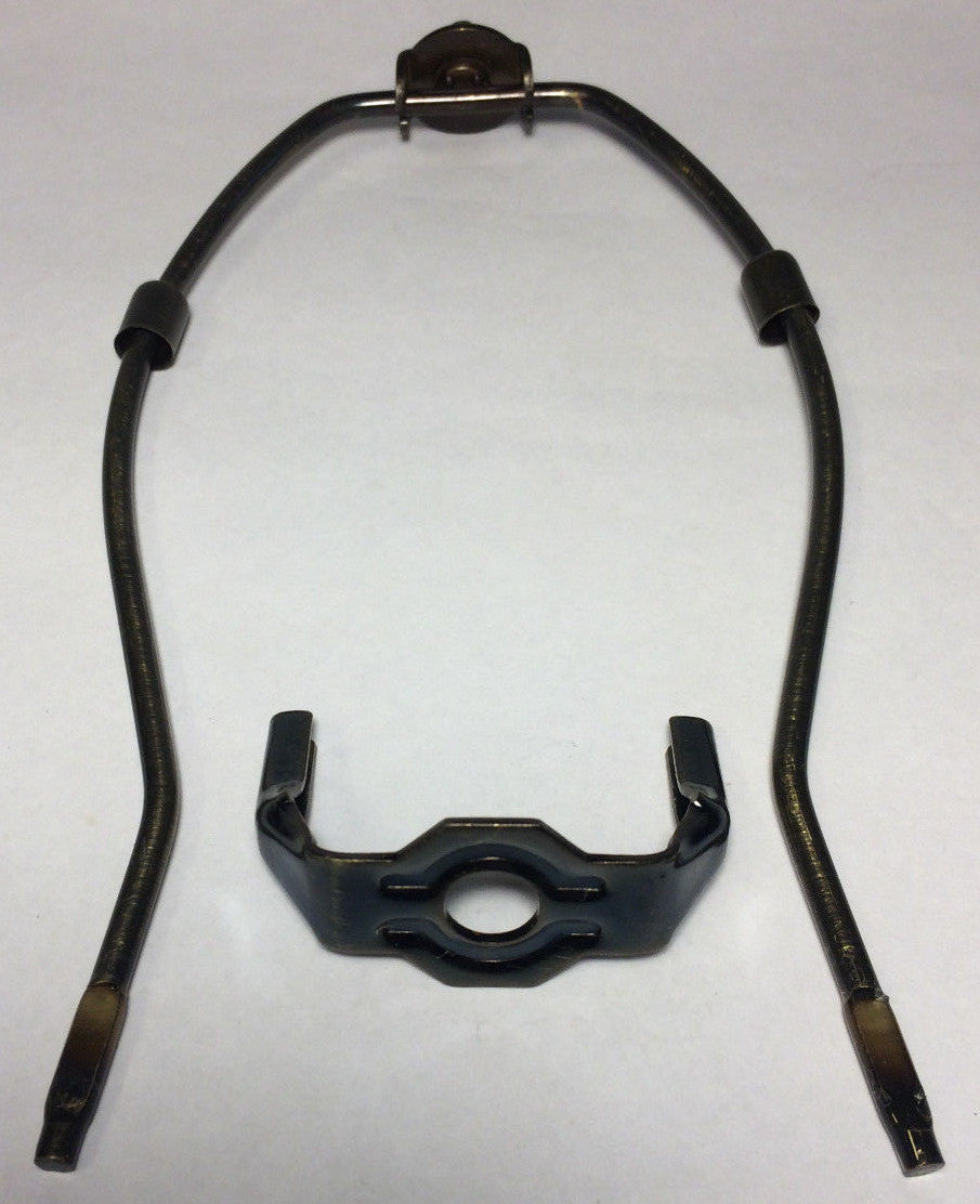 New 13" Lamp HARP Shade Holder w/Base, Antique Bronze Finish, Heavy Weight #65B