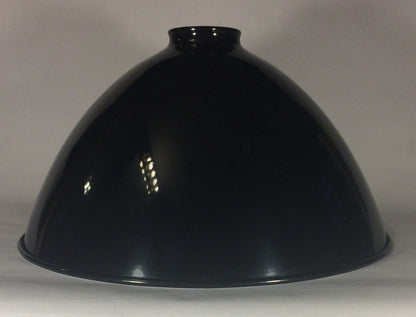 New 12" Black Industrial Style Metal Dome Pendant Lamp Shade, 2 1/4" Fitter