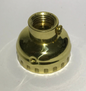 New Leviton Brand Brass Socket Cap With Set Screw, 1/4IP (1/2")  Polished SC300M