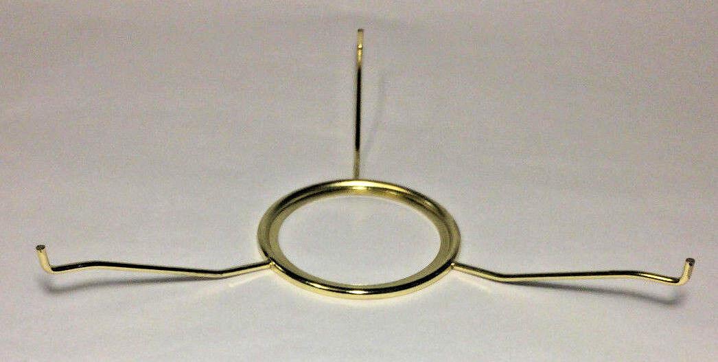 10" Fitter Brass Plated Tripod Shade Holder For Central Draft, Rayo Burners 716 - Stone Door Lamps