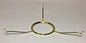 10" Fitter Brass Plated Tripod Shade Holder For Central Draft, Rayo Burners 716 - Stone Door Lamps