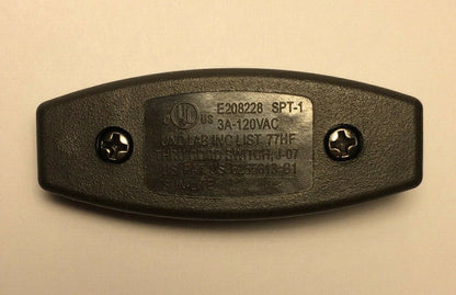 New Brown In Line Feed Through Rocker Switch, On-Off, For SPT-1 Lamp Cord #RS454