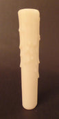 New 6" Ivory PolyBeesWax Chandelier Candelabra Candle Cover with Drips #CC911i - Stone Door Lamps