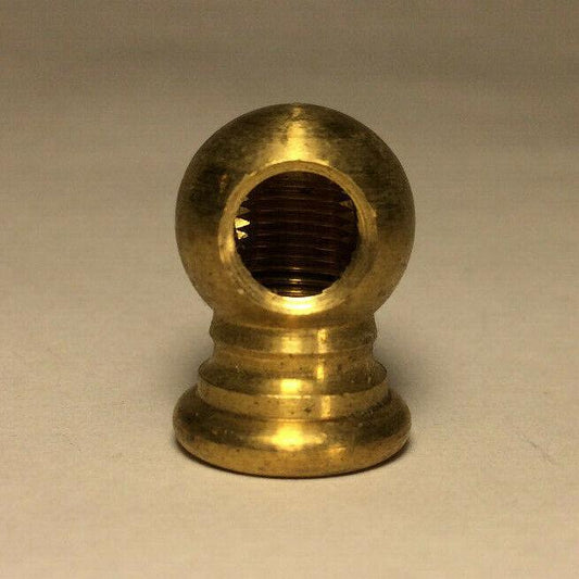 New 2 - Way Unfinished Brass Lamp Arm Back, 3/4" Dia., 1/8Fx1/8F (3/8") #AB491U - Stone Door Lamps