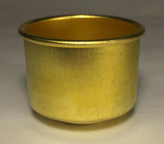 New Unfinished Solid Brass Glass Holder Cup For 1 5/8" Fitter Glass #BC747U - Stone Door Lamps