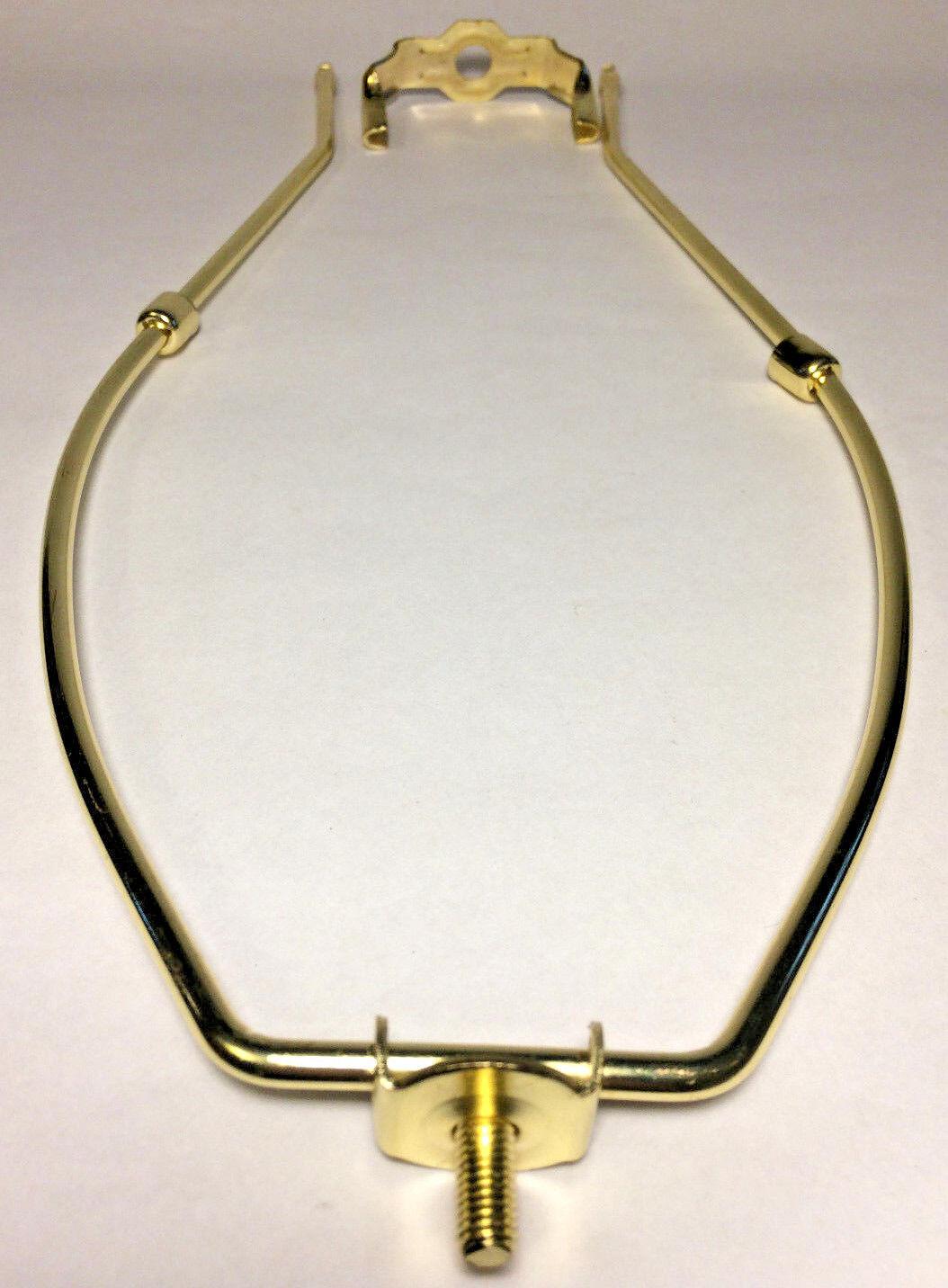 New 13" Heavy Duty Brass Lamp HARP Shade Holder w/Base for Lamp Repair #HAR51 - Stone Door Lamps