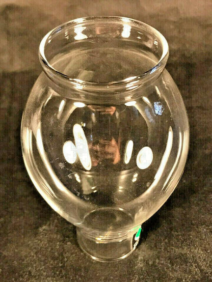New 2" x 5 3/8" Clear Borosilicate Glass Lamp Chimney With Lip Fitter #CH961 - Stone Door Lamps