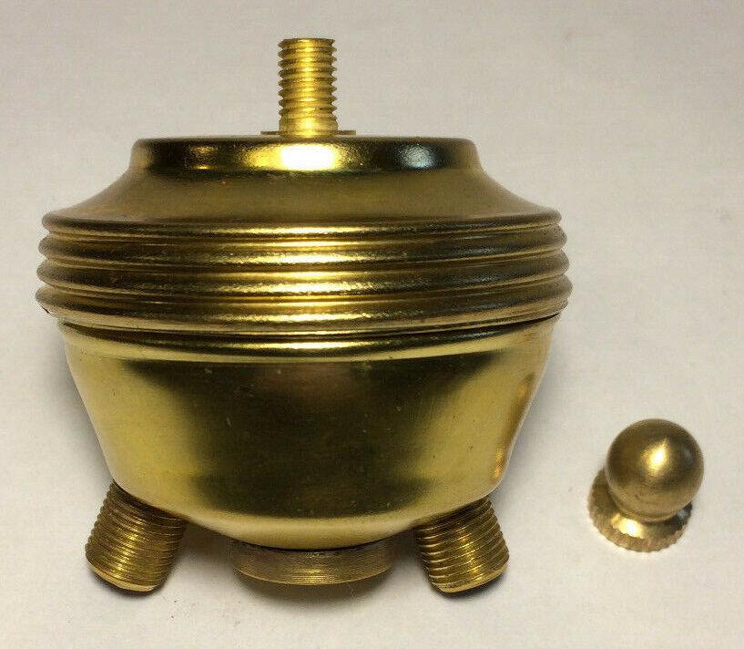 New Brass Cluster Head Lamp Part, 2 - Lite, 2 Light, 1/8F Tap, Unfinished #CH458U - Stone Door Lamps