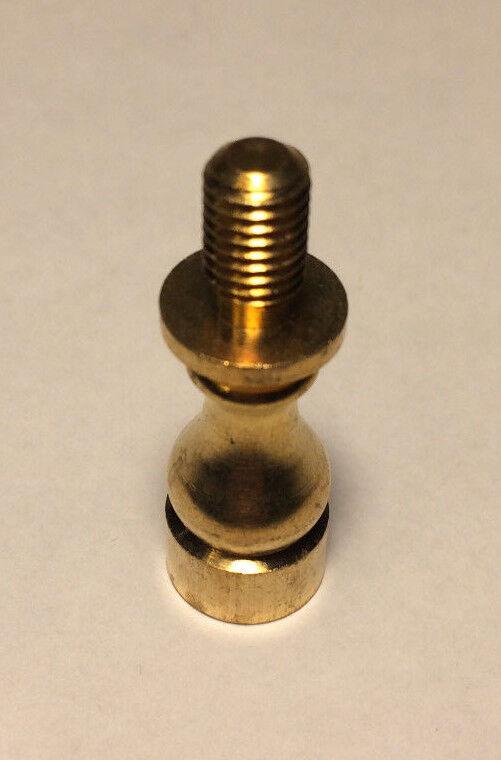 NEW 1" HEIGHT TURNED Brass Lamp SHADE FINIAL RISER - Unfinished Brass #RIS67U - Stone Door Lamps