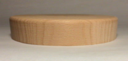 New 6" Modern Style Disc Shaped Rustic Wooden Lamp Base W/ Wire Way Hole #WB314U