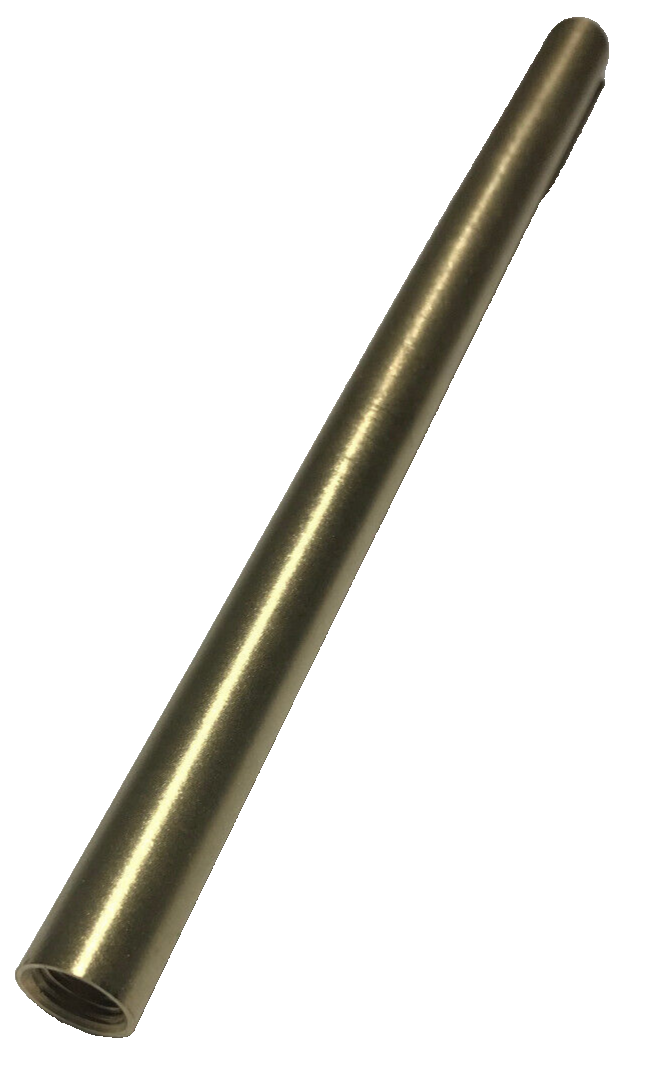 New 8" Brushed Brass Female Threaded Lamp Pipe, Rod, 1/8F Tap (3/8") #SP222U