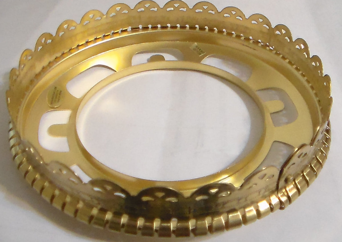 NEW 4" Fitter Brass Fenced Ball Gas Lamp Shade Holder  for #2 Burner  #SHH90