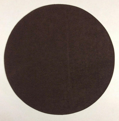 New 2 1/2" Round Brown Felt Pad W/ Adhesive Back For Lamp Bases, Vases, Etc. - Stone Door Lamps