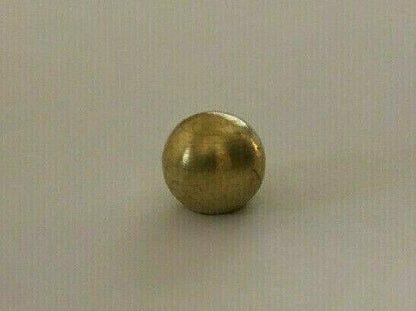 New 1 1/4" Diameter Brass Ball Finial, Cap, Unfinished Brass, 1/8F Tap #BF185U - Stone Door Lamps