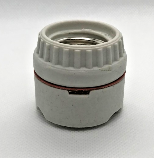 New 2 Piece Ring Type Medium Base Porcelain Socket Sign Receptacle, #SO113I