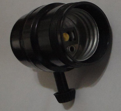 Leviton BAKELITE 3 - WAY TURN KNOB SOCKET UNO THREADED SHELL LAMP PART SO265 - Stone Door Lamps