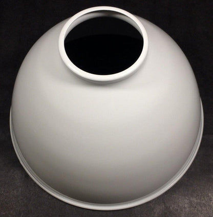 NEW 7 1/16" Metal Dome Lamp Light Shade Pendant White Porcelain Industrial Style - Stone Door Lamps