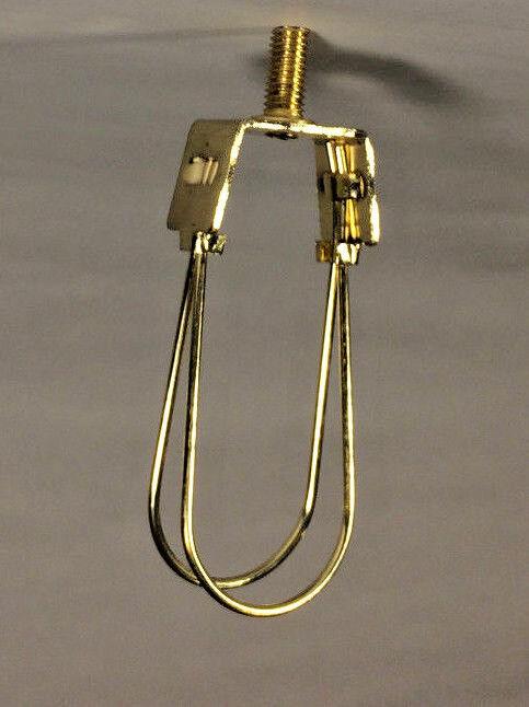 NEW BRASS FINISH WASHER TO CLIP ON LAMP SHADE ADAPTER CANDELABRA #SC115 - Stone Door Lamps