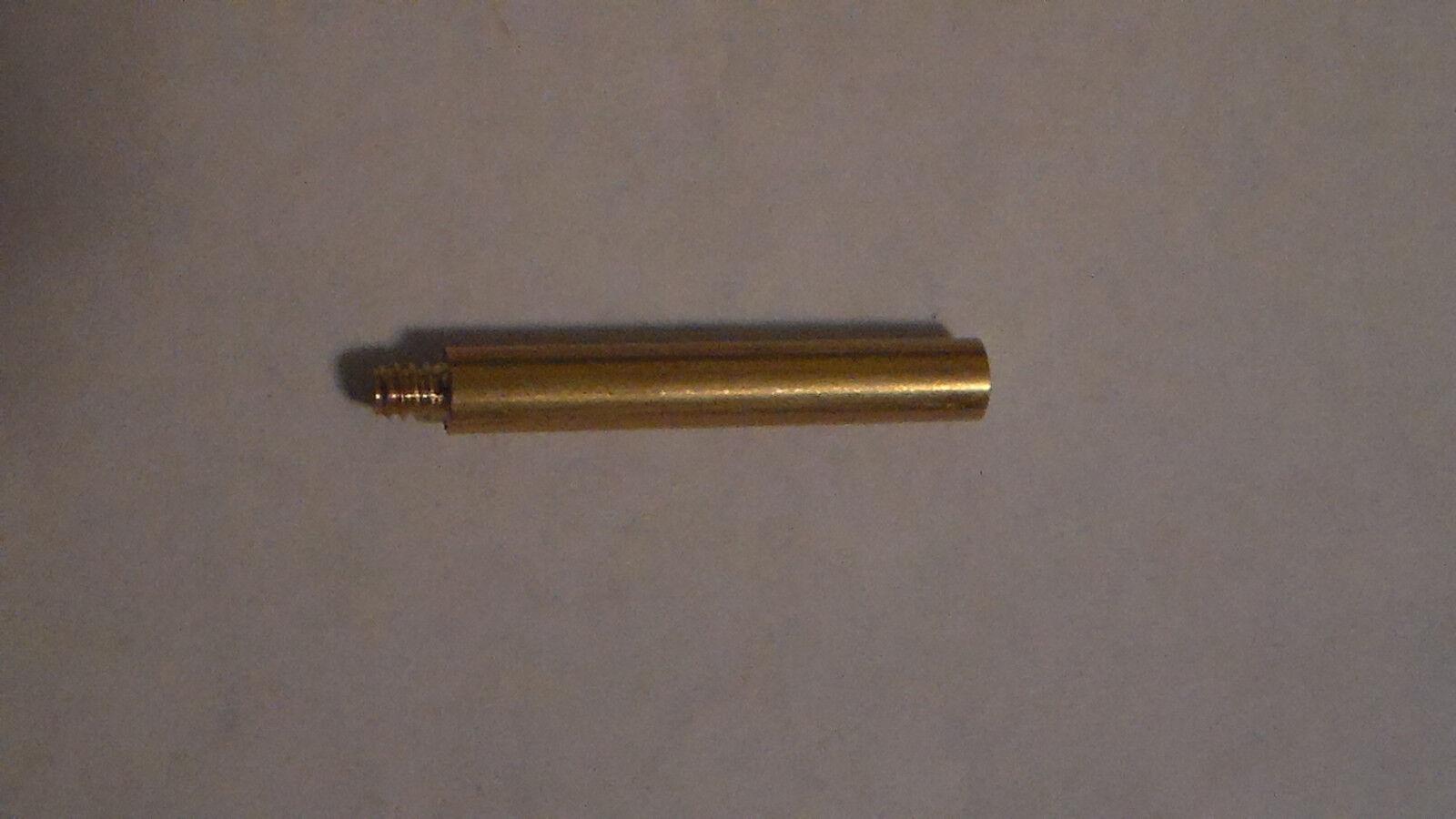 NEW 1 1/4" BRASS KEY LAMP TURN KNOB EXTENSION, Threads 4/36F X 4/36M #TK895 - Stone Door Lamps
