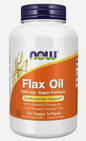 NOW FOODS Flax Oil 1000 mg Vegan Formula 120 Veggie Softgels, Expires 5/26 - Stone Door Lamps