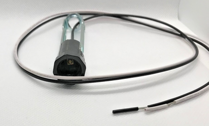 New 4" Tall Phenolic E12 Candelabra Socket, 26" Wire Leads, 1/8F Hickey #SO763