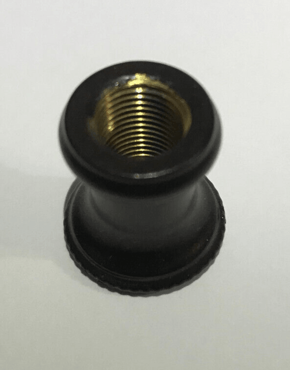 New Turned Brass Neck Lamp Part, Antique Bronze Finish 1/8F Tap, 7/8" Ht. BN946B - Stone Door Lamps