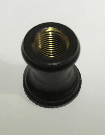 New Turned Brass Neck Lamp Part, Antique Bronze Finish 1/8F Tap, 7/8" Ht. BN946B - Stone Door Lamps