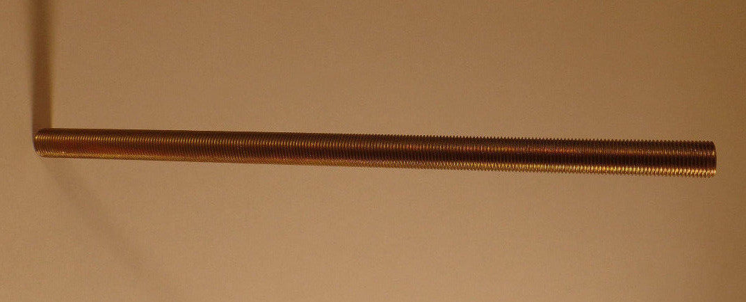 Seamless 8" 1/8 IP Zinc Plated Steel Threaded Lamp Nipple 3/8" O.D.,resists rust