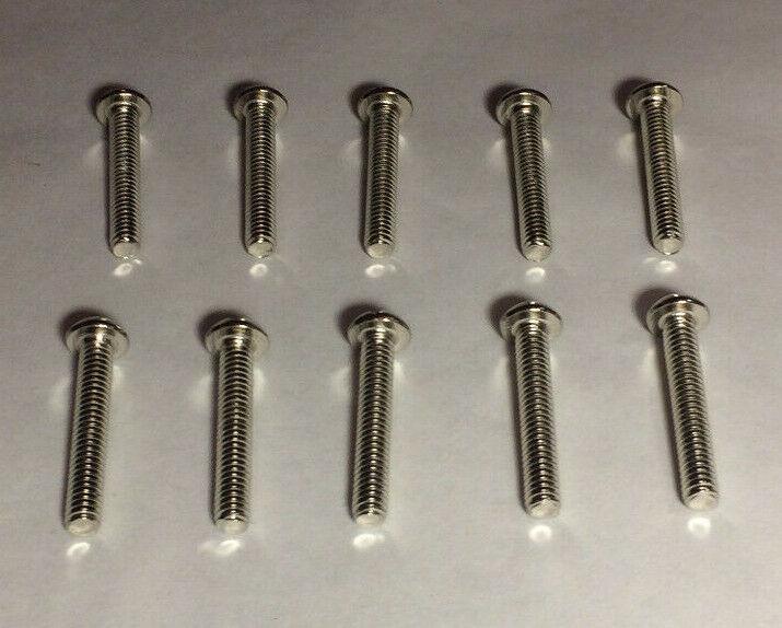 New Lot Of 10 Steel 1.5" Long Nickel Plated Finish Canopy Screws 8/32 Thread 88N - Stone Door Lamps