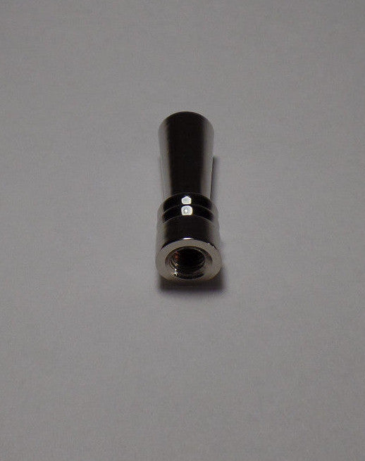 New Nickel Plated Deco Style Lamp Finial , 1/4-27F, 1 7/16" ht. #NF085N