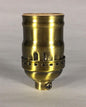 New Antique Brass Short Keyless Lamp Socket Early Electric Industrial Style 291A - Stone Door Lamps